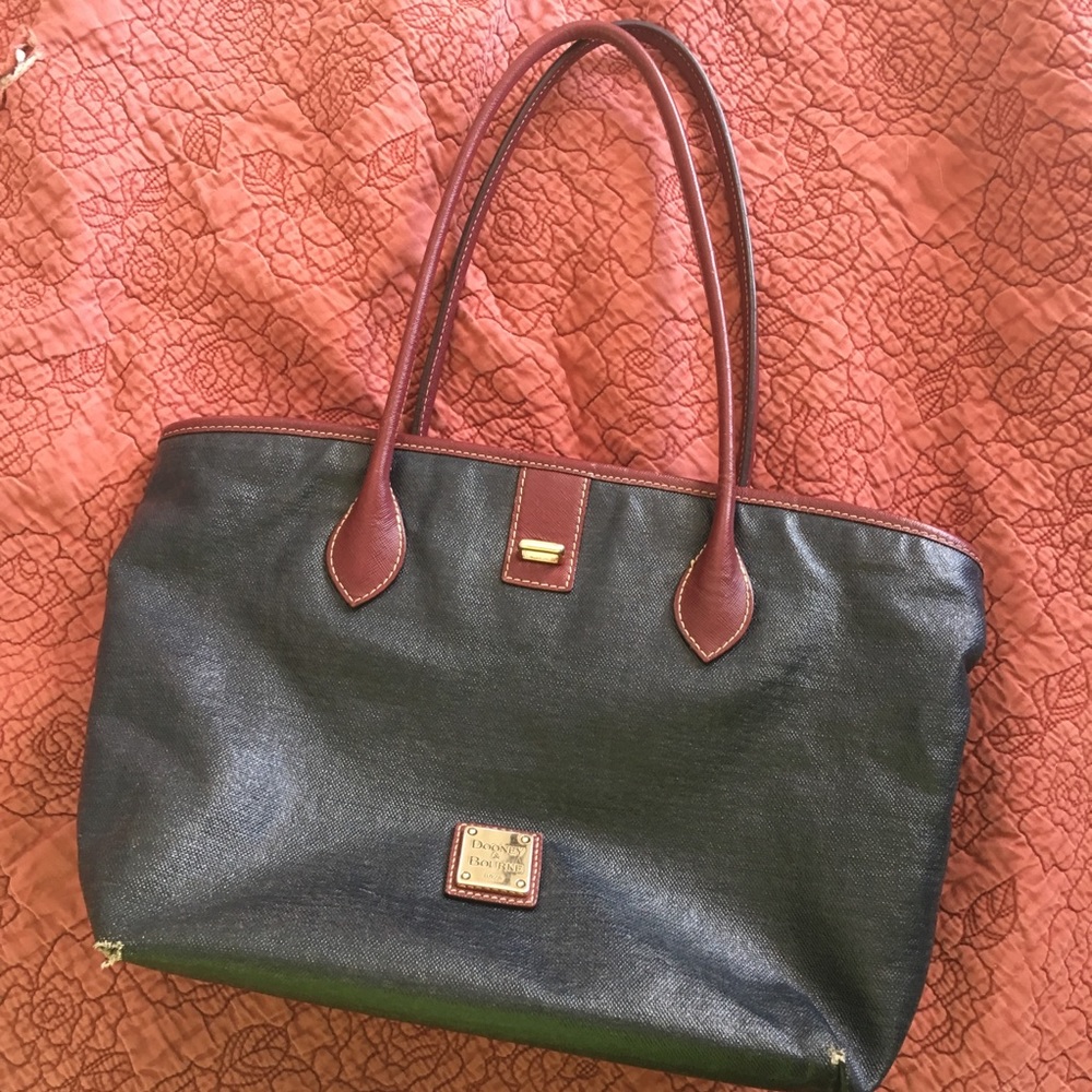 Dooney and bourke purse. Dark blue metallic